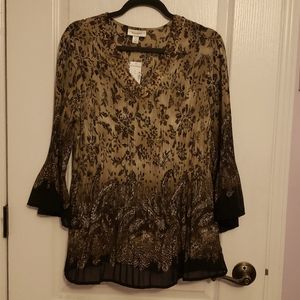 New With Tags Dressy Size 1x Fancy Top